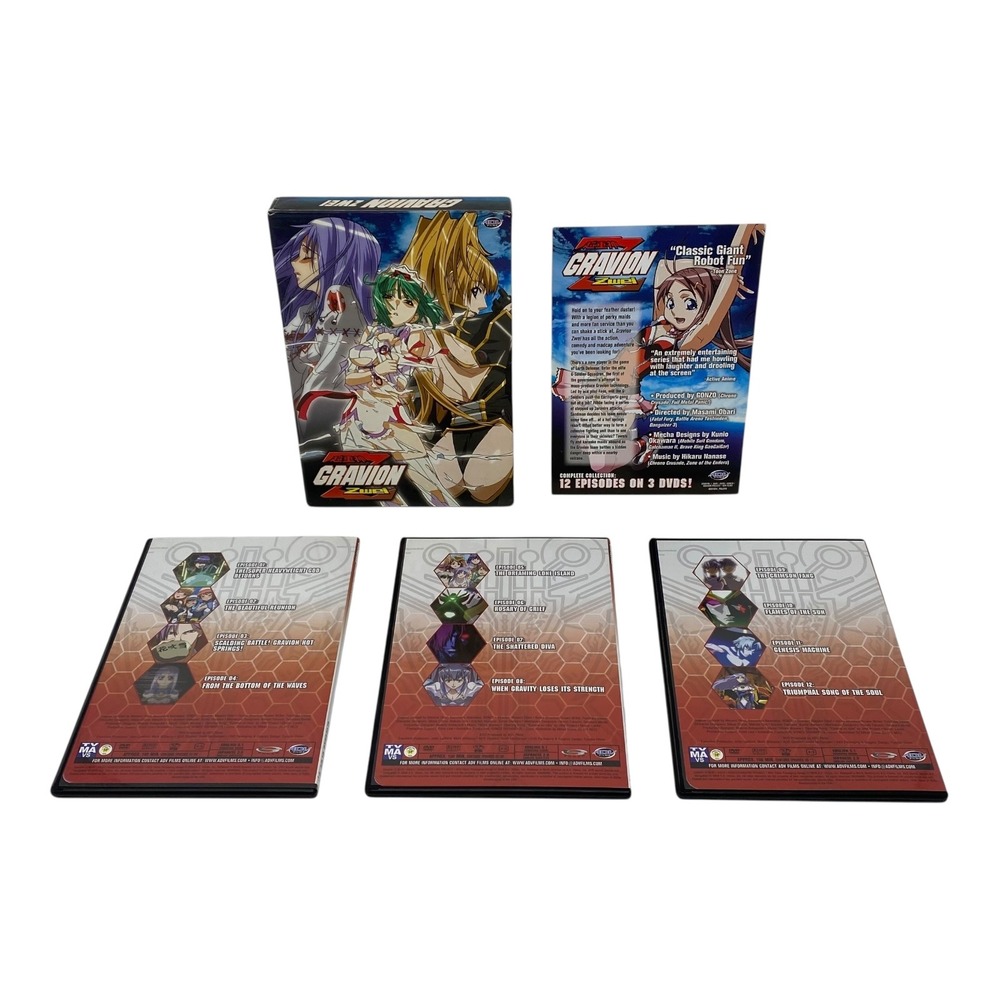 Gravion Zwei Complete Collection 12 Episodes 3 DVDs Anime English Japanese Audio - Picture 8 of 9